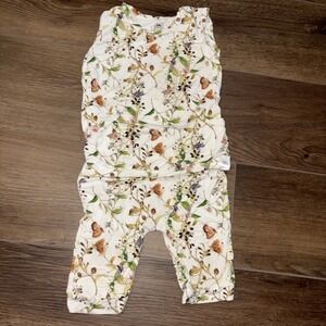 Ready Set Romper Bamboo outfit 12-24 Month Fairy Field Butterfly Whimsical